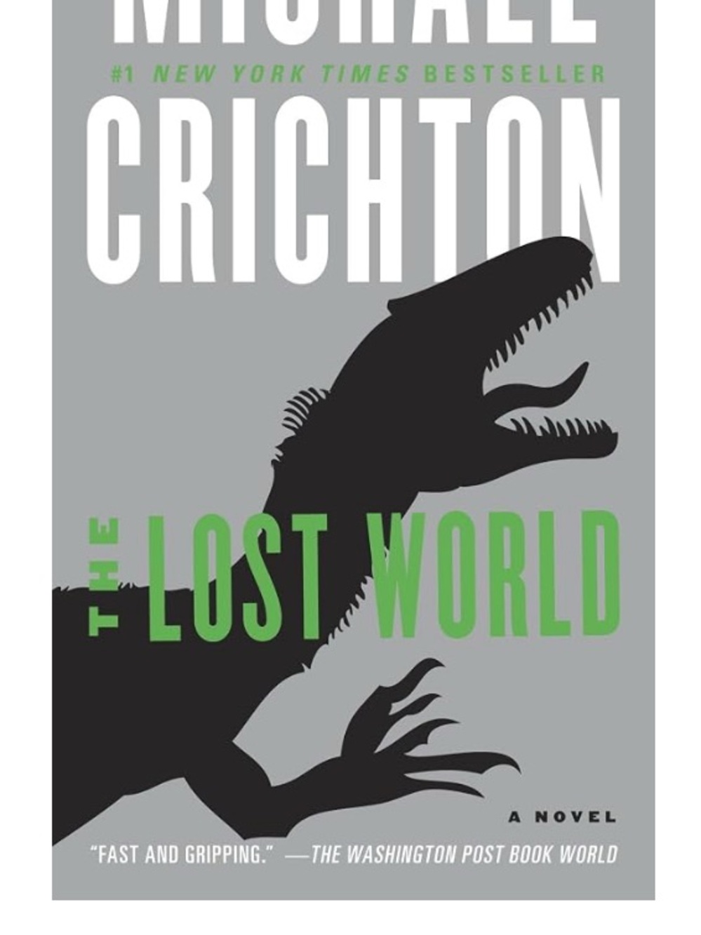 Paperback edition of 'The Lost World' by Michael Crichton.